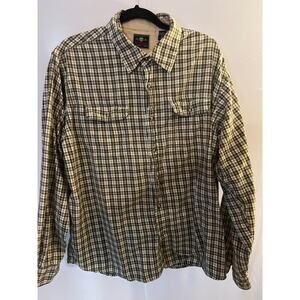 Wrangler Men's Plaid Premium Button Down Shirt - Size XL